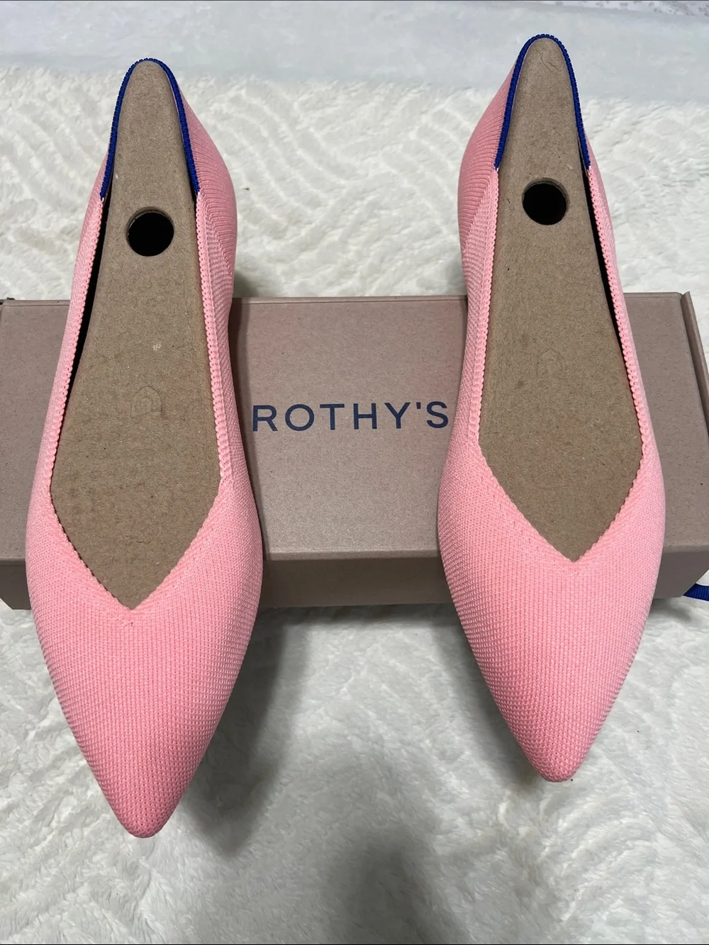Rothy’s The Point II Flats – Carnation Pink – Size 11 NIB